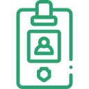 Icona servizi imprenditoriali verde